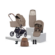 Silver Cross Breez Travel System Accessory Bundle - Champagne