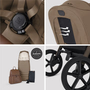 Silver Cross Breez Travel System Accessory Bundle - Maple