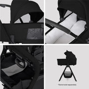 Silver Cross Breez Travel System Accessory Bundle - Onyx