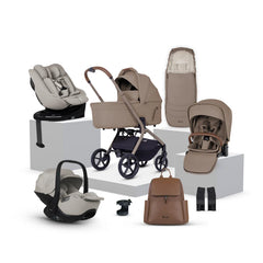 Silver Cross Breez Ultimate Family 360 Car Seat Bundle - Champagne