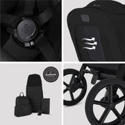 Silver Cross Breez Ultimate Family 360 Car Seat Bundle - Onyx