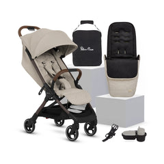 Silver Cross Clic 2 Stroller & Accessory Bundle - Latte