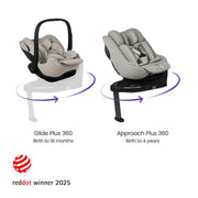 Silver Cross Cove Ultimate 360 Car Seat Family Bundle - Champagne