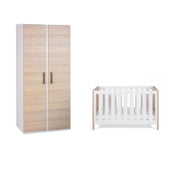 Silver Cross Finchley 2 Piece Nursery Set - White/Oak