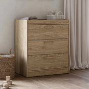 Silver Cross Geneva 3 Piece Nursery Set - Oak
