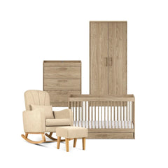 Silver Cross Geneva 4 Piece Furniture Set - Oak