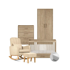 Silver Cross Geneva 5 Piece Furniture Set - Oak