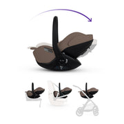 Silver Cross Glide Plus 360 Infant Car Seat - Timeless Cocoa