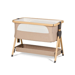 Silver Cross Lunar Bedside Crib - Oatmeal