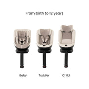 Silver Cross Motion 2 All Size 360 Car Seat & Base - Almond