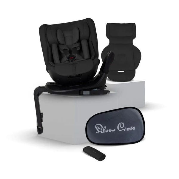 Silver Cross Motion 3 All‑Size Car Seat – Iconic Black