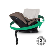 Silver Cross Motion 3 All‑Size Car Seat - Timeless Cocoa