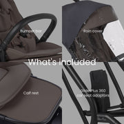 Silver Cross Nia Compact Stroller - Chocolate