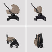 Silver Cross Nia Stroller with Carrycot - Champagne