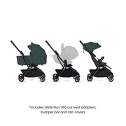 Silver Cross Nia Stroller with Carrycot - Conifer