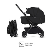 Silver Cross Nia Stroller with Carrycot - Onyx