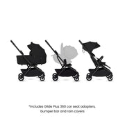 Silver Cross Nia Stroller with Carrycot - Onyx