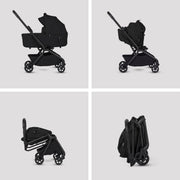 Silver Cross Nia Stroller with Carrycot - Onyx