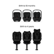 Silver Cross Plus 360 Car Seat Bundle - Iconic Black