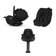 Silver Cross Plus 360 Car Seat Bundle - Iconic Black