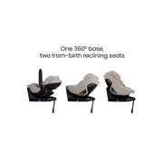 Silver Cross Plus 360 Car Seat Bundle - Natural Taupe