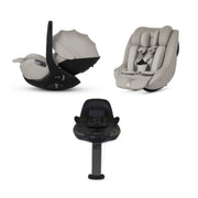 Silver Cross Plus 360 Car Seat Bundle - Natural Taupe