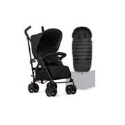 Silver Cross Pop 2 Stroller & Footmuff Bundle (4 piece) - Space
