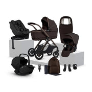 Silver Cross Reef 2 Special Edition Travel System Ultimate 360 Family Car Seat Bundle (12 piece) - Ganache
