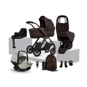 Silver Cross Reef 2 Special Edition Travel System Ultimate 360 Infant Carrier Bundle (11 piece) - Ganache