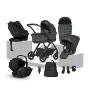 Silver Cross Reef 2 Travel System Ultimate 360 Family Car Seat Bundle (12 piece) - Pewter