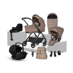 Silver Cross Reef 2 Travel System Ultimate 360 Infant Carrier Bundle (11 piece) - Mocha