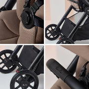 Silver Cross Reef 2 and First Bed Folding Carrycot - Mocha