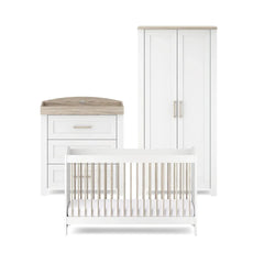 Silver Cross Valencia 3 Piece Nursery Set - White