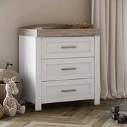Silver Cross Valencia 3 Piece Nursery Set with Mattress - White