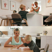 Silver Cross Nest & Nurture Highchair + Bouncer Bundle - Biscuit