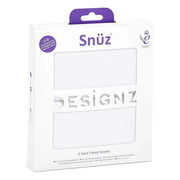 Snuz Crib 2 Pack Fitted Sheets - White