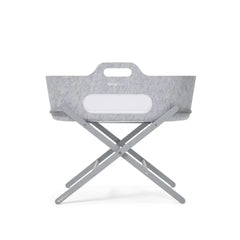 SnuzBaskit Light Grey Moses Basket & Dove Stand