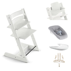 Stokke Tripp Trapp Highchair Ultimate Bundle - White