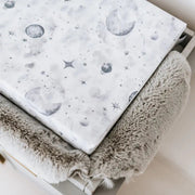 The Gilded Bird Luxury Wedge Changing Mat - Night Sky Grey