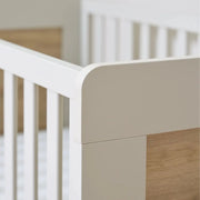 Tutti Bambini Alba Mini Cot Bed - White Sand/Distressed Oak