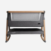 Tutti Bambini CoZee Air Bedside Crib - Oak/Charcoal