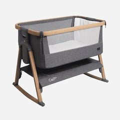 Tutti Bambini CoZee Air Bedside Crib - Oak/Charcoal