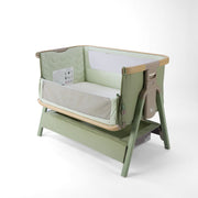Tutti Bambini Cozee Air 2 Bedside Crib - Drifted Oak/Eucalyptus