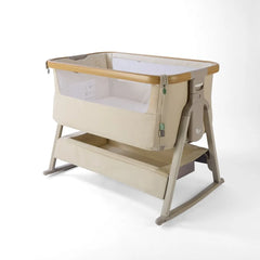 Tutti Bambini Cozee Air 2 Bedside Crib - Toasted Oak/Sand