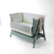 Tutti Bambini Cozee Air 2 Bedside Crib - Whitewash/Kelp