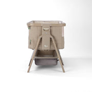 Tutti Bambini Cozee Sense Bedside Crib - Soft Walnut/Cocoa
