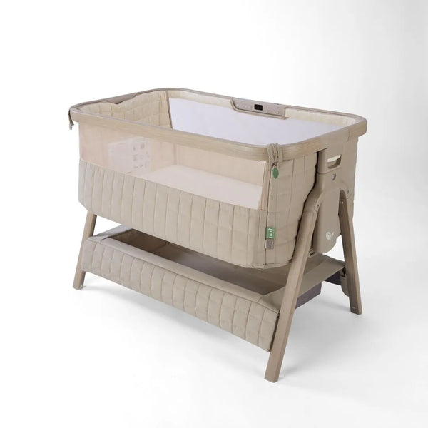 Tutti Bambini Cozee Sense Bedside Crib - Soft Walnut/Cocoa