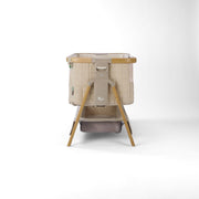 Tutti Bambini Cozee Sense Bedside Crib - Toasted Oak/Sand - OPEN BOX