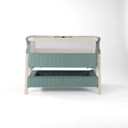 Tutti Bambini Cozee Sense Bedside Crib - Whitewash/Kelp