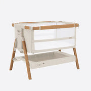 Tutti Bambini Cozee XL Bedside Crib & Cot - Scandinavian Walnut/Ecru